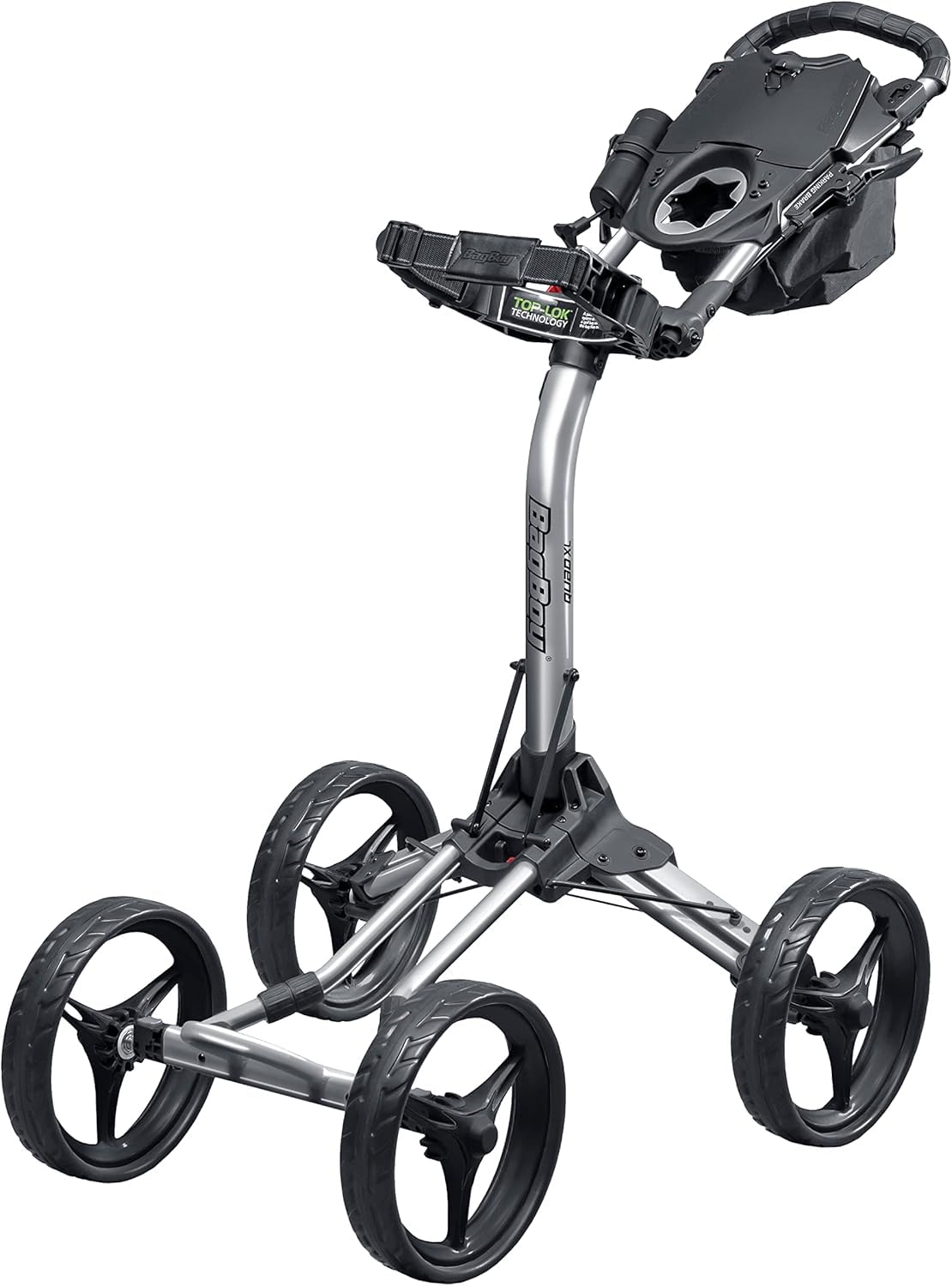 BAG BOY QUAD XL ゴルフカート　手押し Amazon.com: Bag Boy Quad XL Golf Push Cart, Black/Silver : Sports